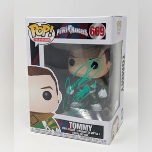 BRAND NEW FUNKO POP POWER RANGERS TOMMY SIGNED GREEN RANGER